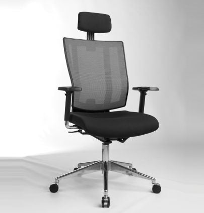 High back office chair store with headrest