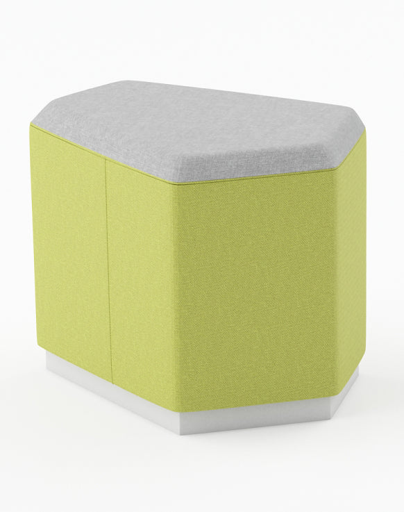 Linou Pentagonal Pouf Consumer BAFCO Green Fabric 8-10 Weeks