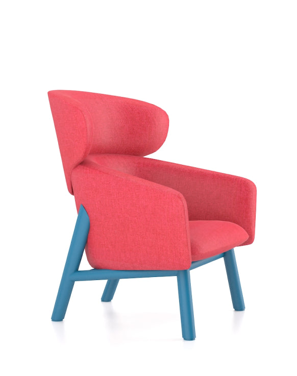 Mooi Armchair Consumer KANO Red Fabric 8-10 Weeks