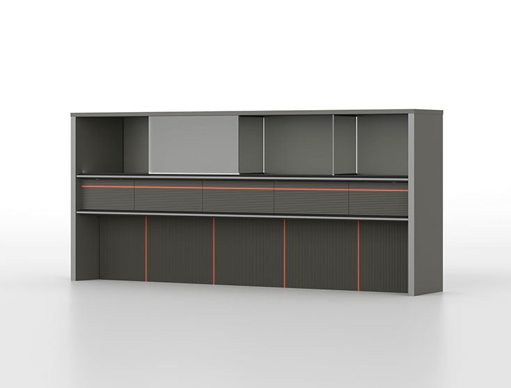 Rising Executive Credenza Consumer KANO W2400 x D400 x H1085mm CY13 Meteor Grey 8-10 Weeks