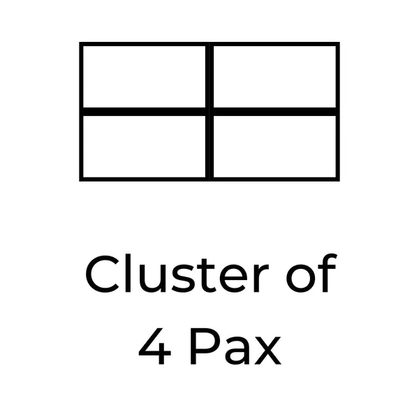 Magic Face to Face Workstation (Cluster) Consumer KANO Cluster of 4 W1400 x D700 x H750mm 2-5 Working Days