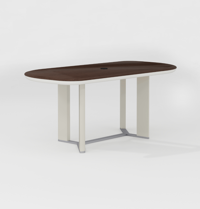 Amo Meeting Table Consumer KANO W2400 x D1100 X H750mm CY08 Dark Chocolate Walnut 8-10 Weeks