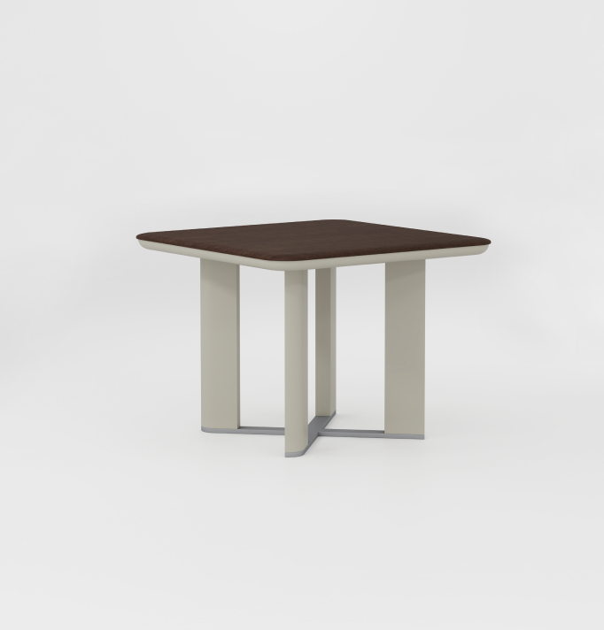 Universal Amo Small Meeting Table Consumer KANO W1000 x D1000 x H750mm CY08 Dark Chocolate Walnut 2-5 Working Days