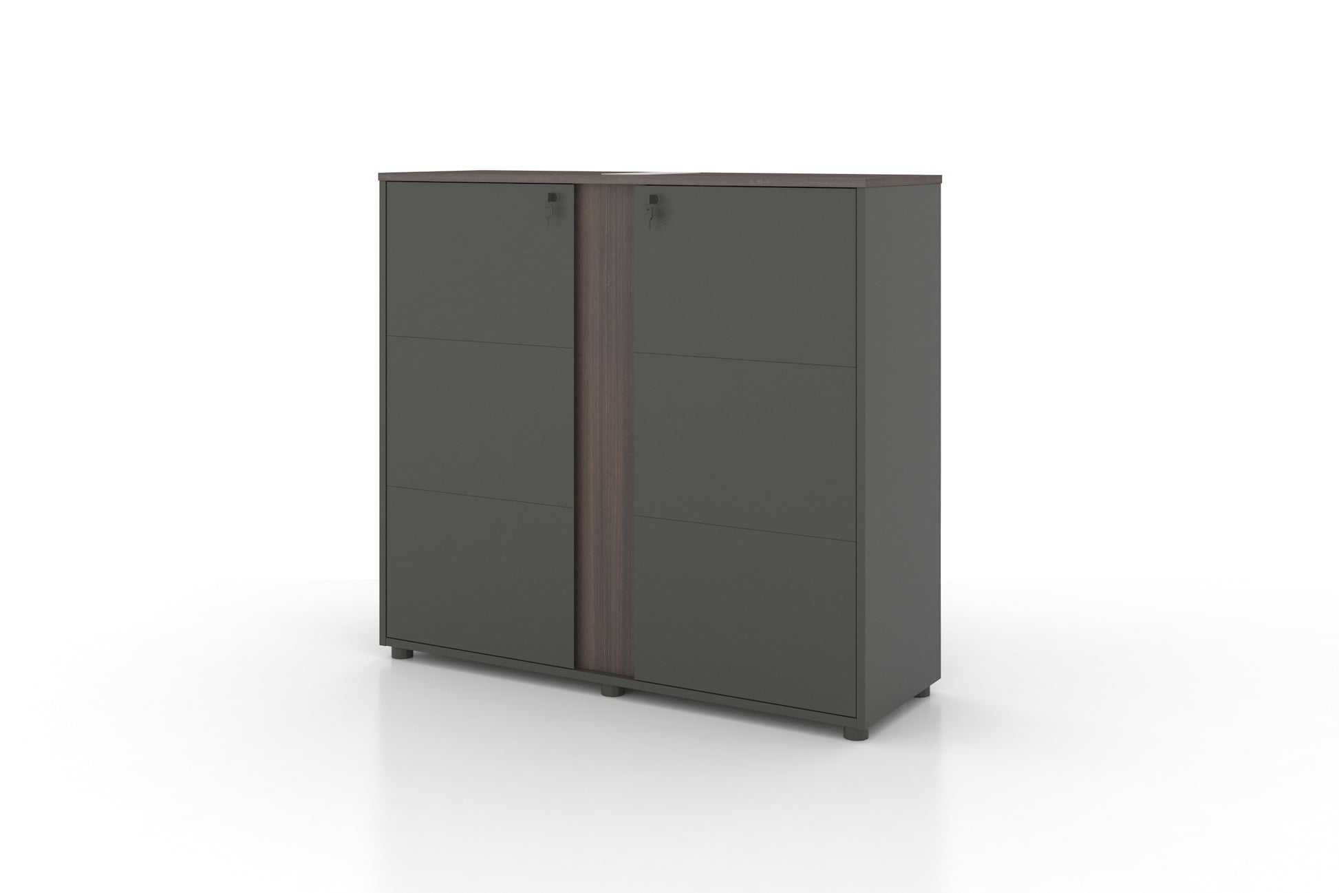 Universal 3-Level Printer Cabinet (Meteor Grey Body) Consumer KANO CF08 Walnut Hairline 8-10 Weeks 