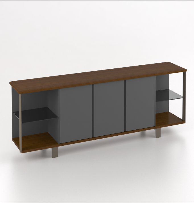 Universal Gramy Credenza Consumer KANO W2050 x D400 x H765mm CY07 American Walnut 8-10 Weeks