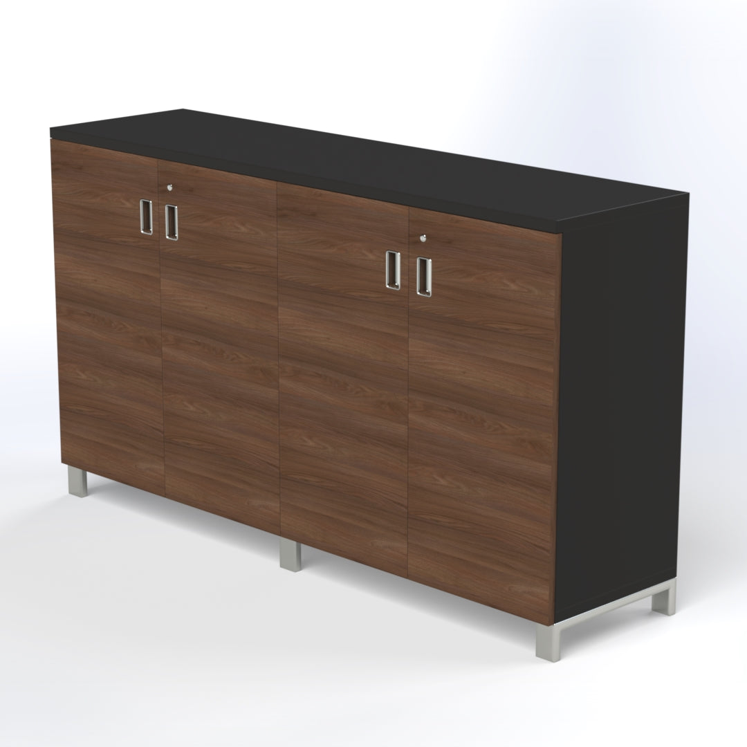 Linea Due Credenza Consumer BAFCO W1600 x D420 x H920mm Maryland Walnut B 30 Days