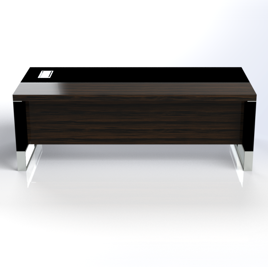 Linea Uno Straight Desk Consumer BAFCO W2200 x D1000 x H750mm Black 30 Days