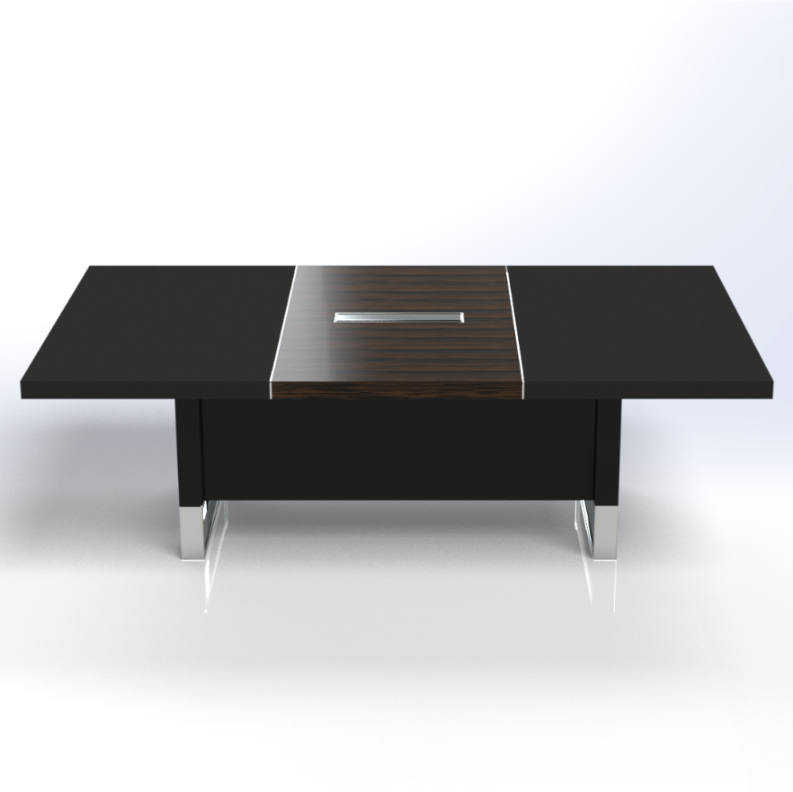 Linea Uno Meeting Table Consumer BAFCO W2400 x D1400 x H750mm Black 40 Days