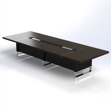 Linea Uno Conference Table Consumer BAFCO W4000 x D1400 x H750mm Black 30 Days