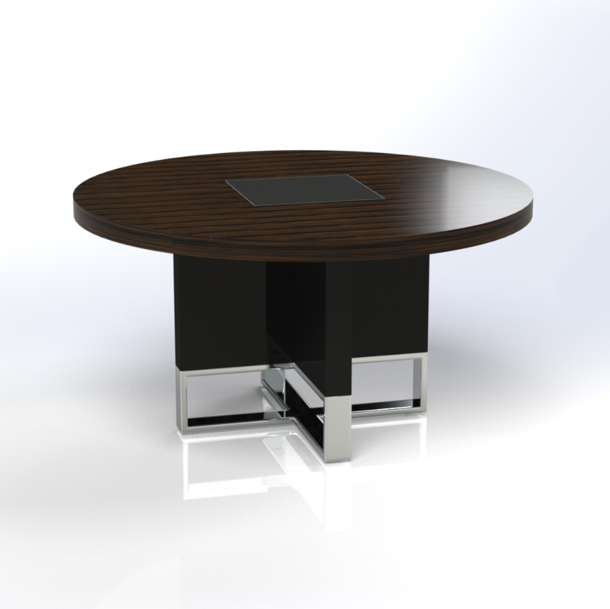 Linea Uno Large Round Meeting Table Consumer BAFCO   