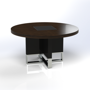 Linea Uno Large Round Meeting Table Consumer BAFCO   