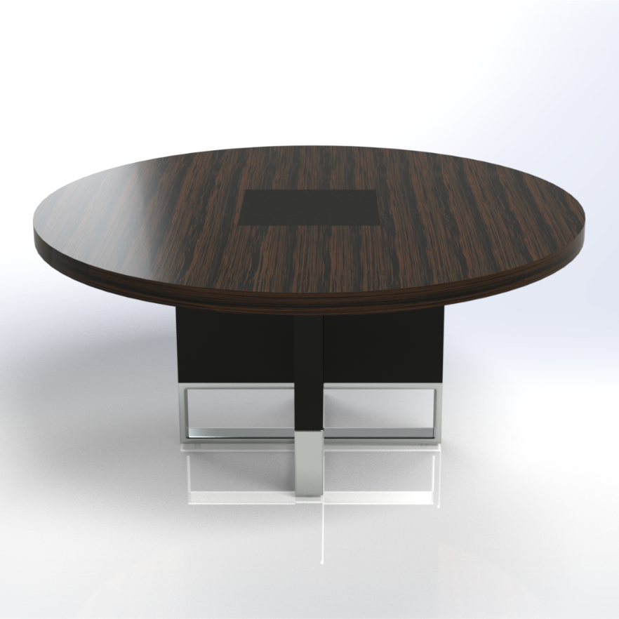 Linea Uno Large Round Meeting Table Consumer BAFCO   