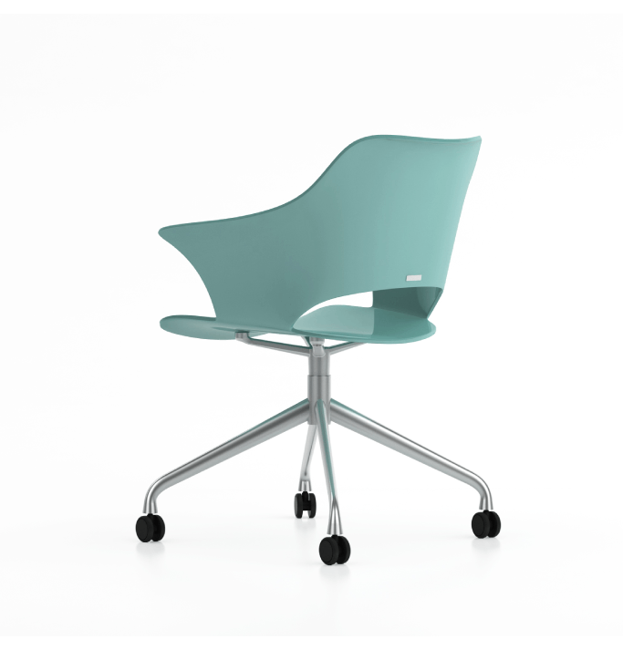 Siye in 4 Spoke Base Consumer KANO Turquoise With Seat & Back Upholstery 8-10 Weeks