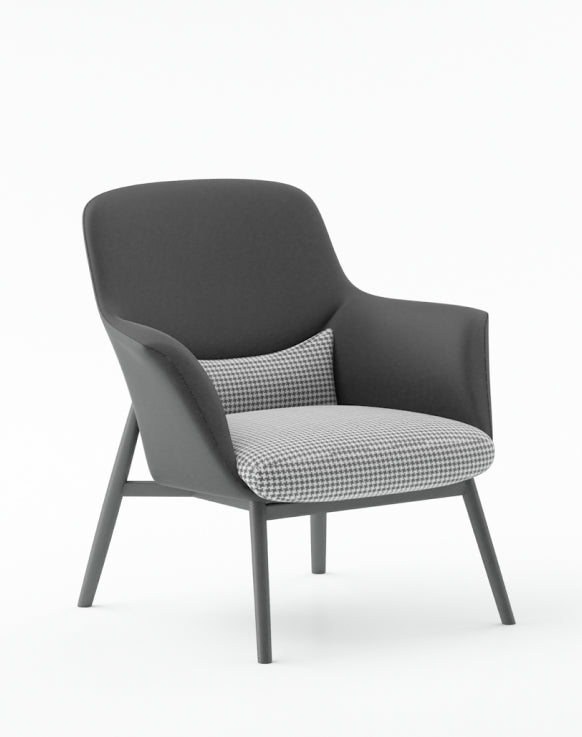 Yodo Executive Lounge Chair in Fabric Consumer KANO Dark Grey Fabric 8-10 Weeks