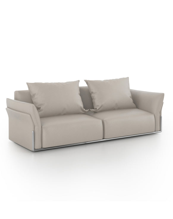 Darry 2-Seater Sofa Consumer KANO Genuine Leather Khaki 8-10 Weeks