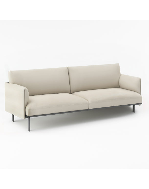 Binray 3-Seater Sofa Consumer KANO Khaki PVC Vegan Leather 2-5 Working Days