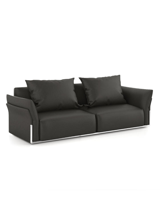 Darry 2-Seater Sofa Consumer KANO Genuine Leather Black 8-10 Weeks