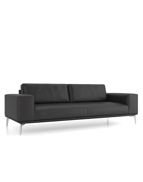Desso 3-Seater Sofa Consumer KANO Black Genuine Leather 8-10 Weeks