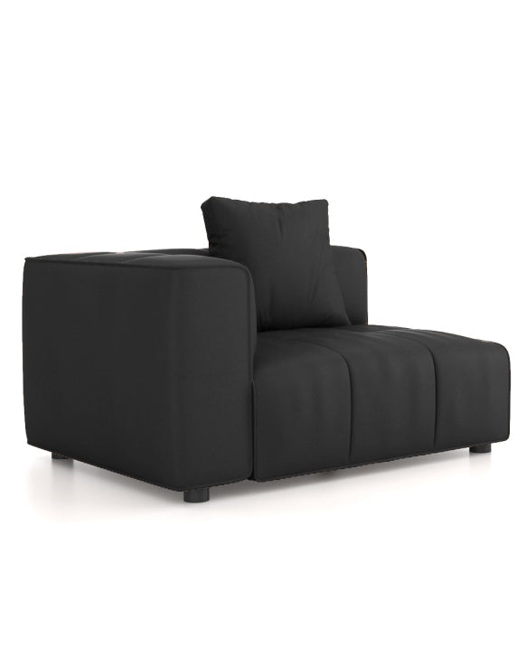 Ema Modular Sofa (End) Consumer KANO Black Right Arm 8-10 Weeks