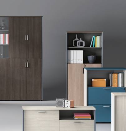 Universal 5-Level Triple Cabinet in Veneer Consumer KANO   