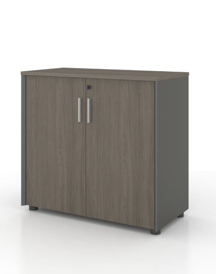 Universal 2-Level Cabinet (Meteor Grey Body) Consumer KANO CF42 Mocha Oak 8-10 Weeks 