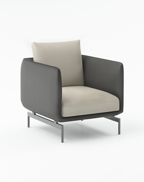 View Armchair Consumer KANO Grey Vegan Leather 8-10 Weeks