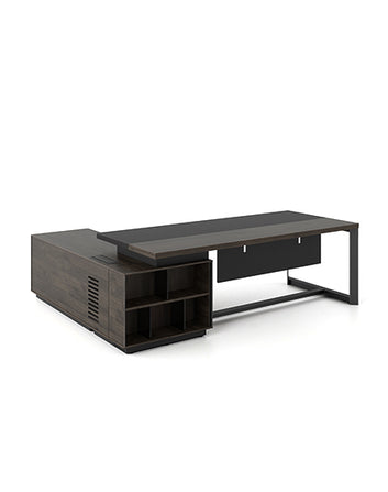 Feigerafi Executive Desk with Credenza Return