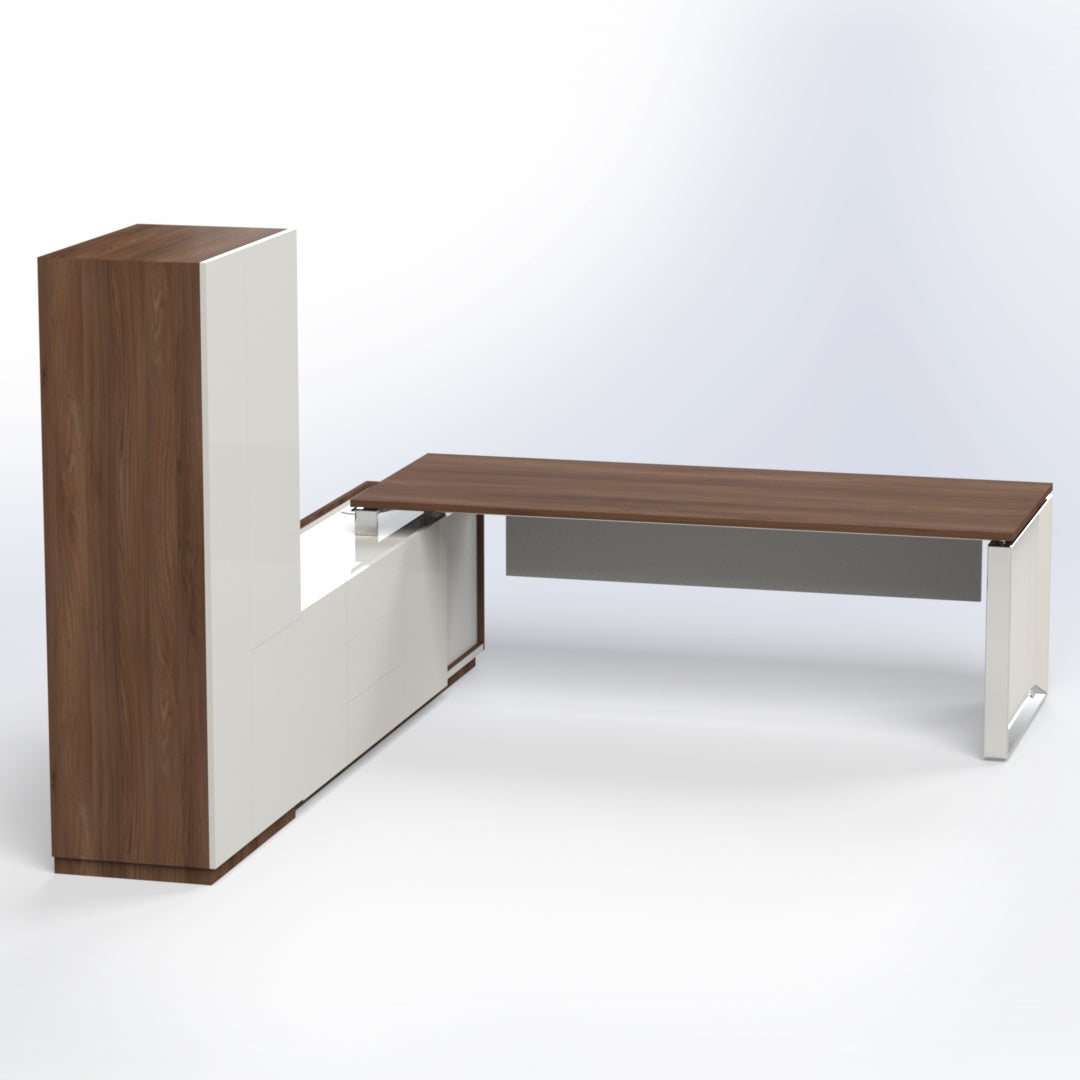 Elite Presidential Desk with Wall Unit Consumer BAFCO   