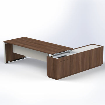 Elite Desk with Credenza Return Consumer BAFCO   