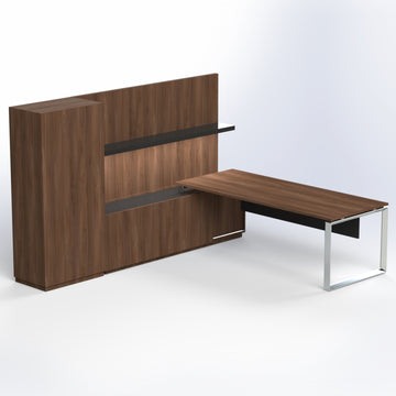 Elite Presidential Desk with Wall Unit Consumer BAFCO   