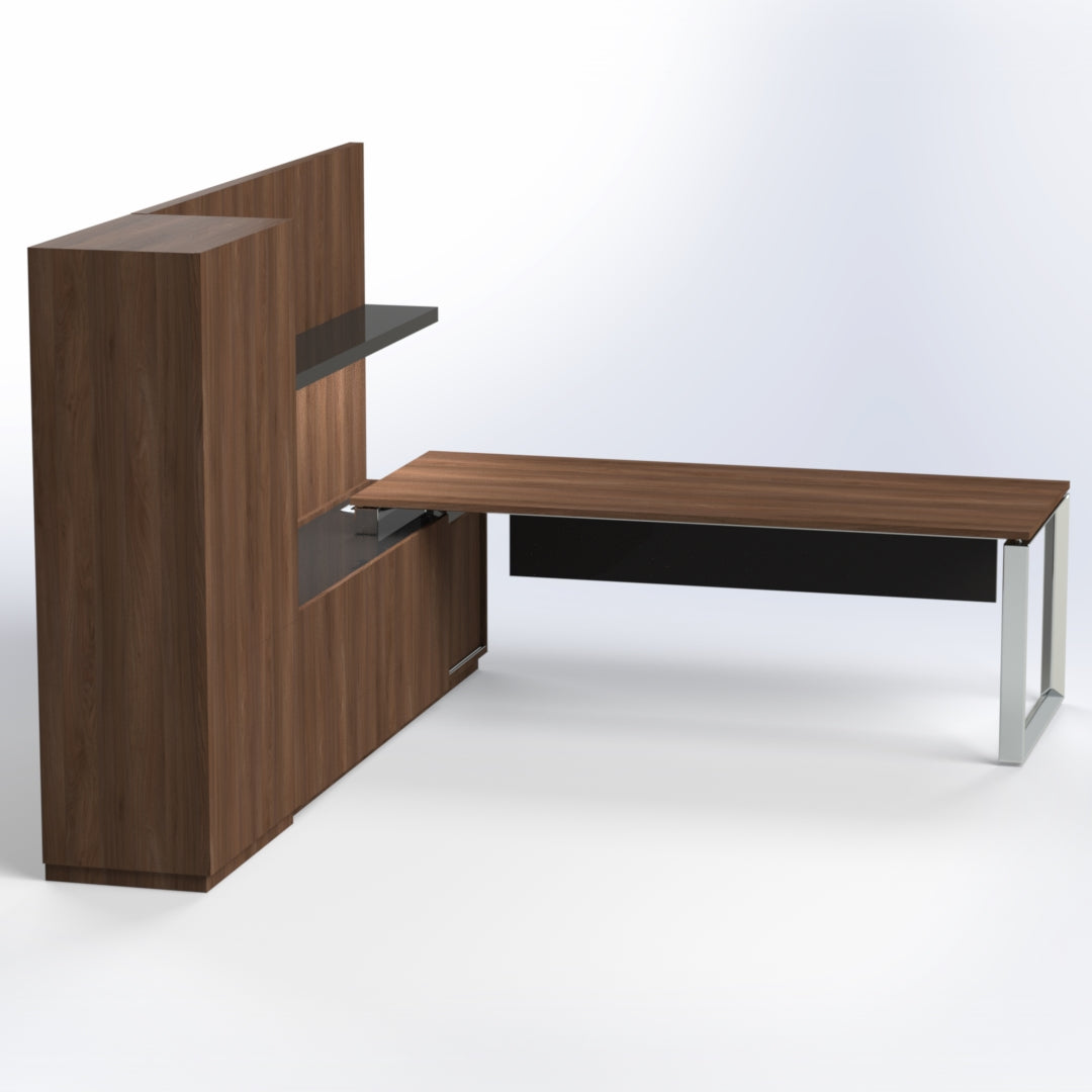 Elite Presidential Desk with Wall Unit Consumer BAFCO   