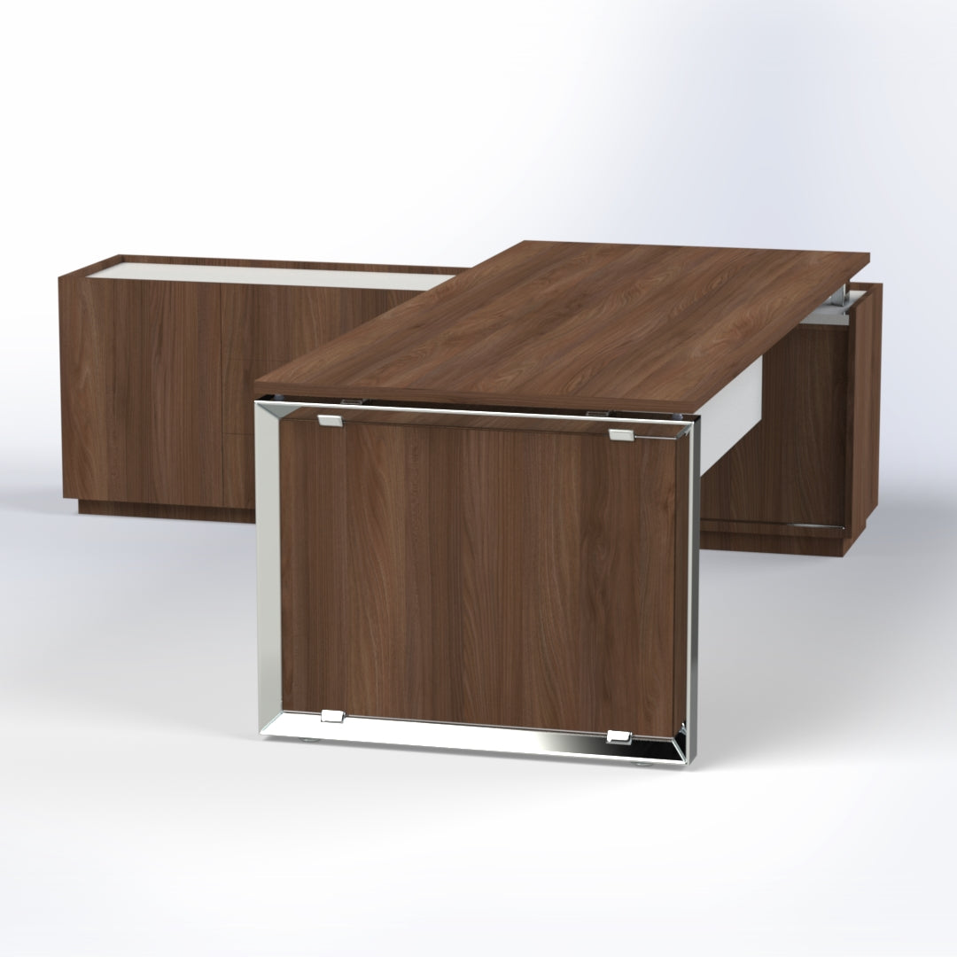 Elite Desk with Credenza Return Consumer BAFCO   