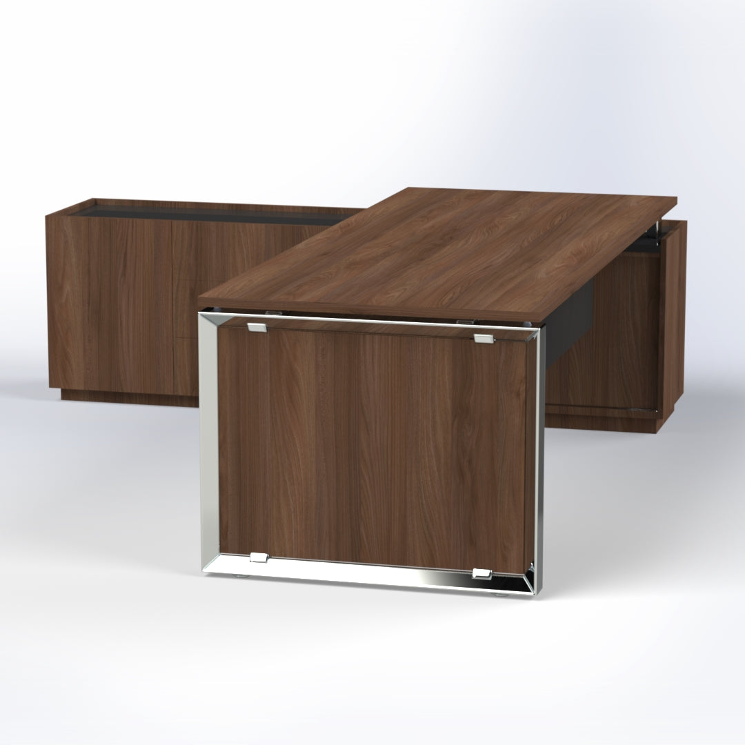 Elite Desk with Credenza Return Consumer BAFCO   