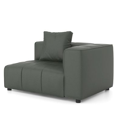 Ema Modular Sofa (End) Consumer KANO Olive Green Left Arm 8-10 Weeks