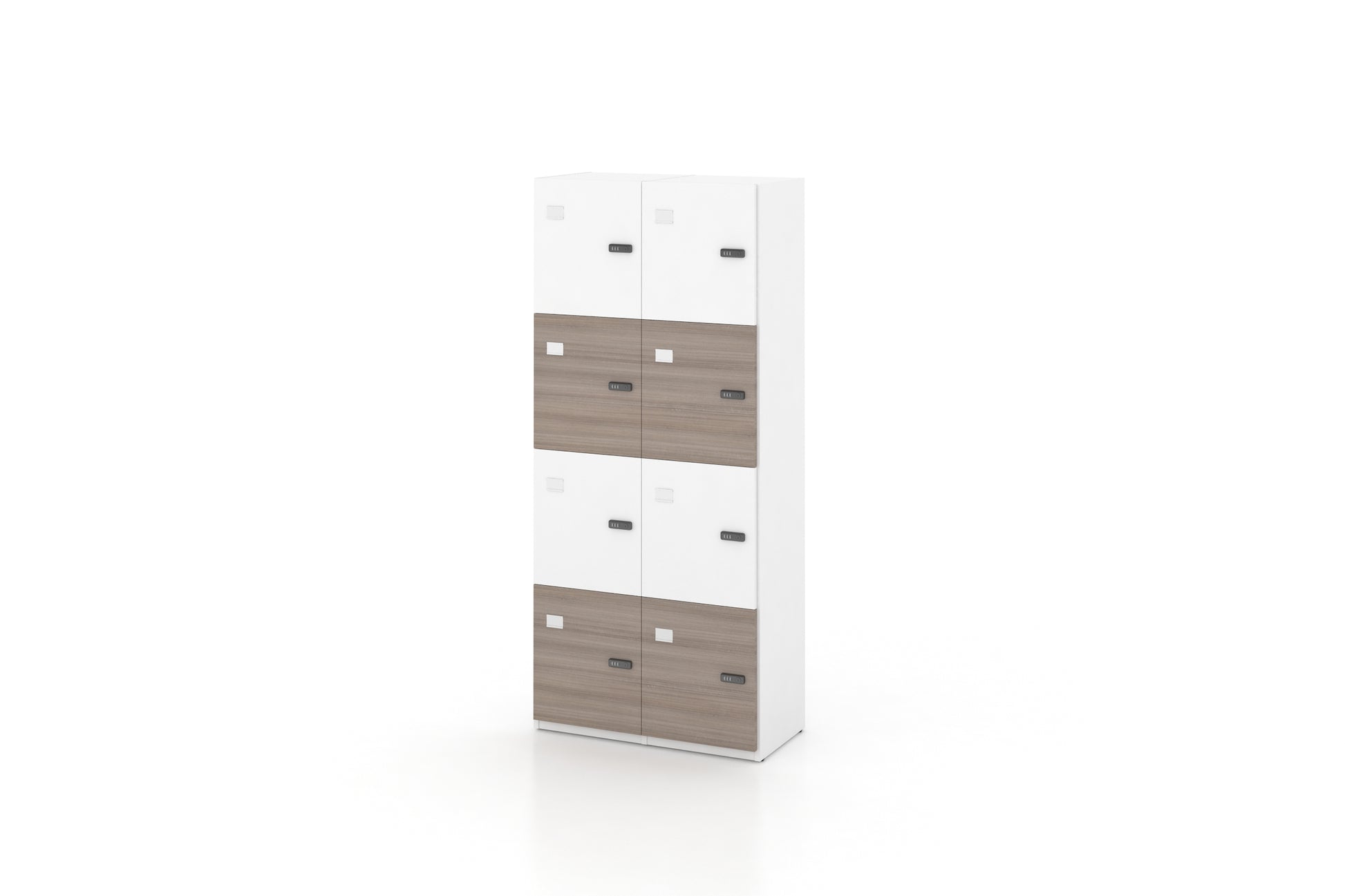 Universal Lockers (White Body) Consumer BAFCO CF09 Log Walnut 8-10 Weeks 