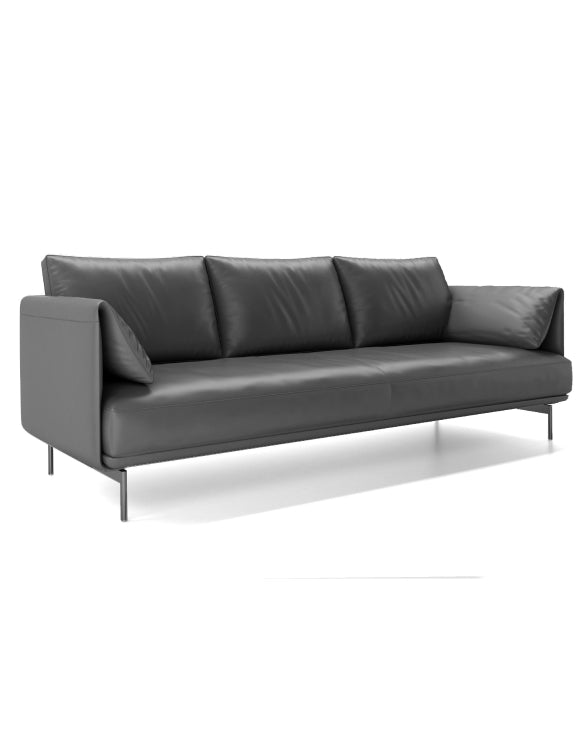 Desun 3-Seater Sofa Consumer KANO Vegan Leather Grey 8-10 Weeks