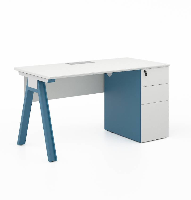 Magic Straight Desk with Fixed Pedestal (60-70D) Consumer KANO 3 Drawer Pedestal W1200 x D600 x H750mm 8-10 Weeks