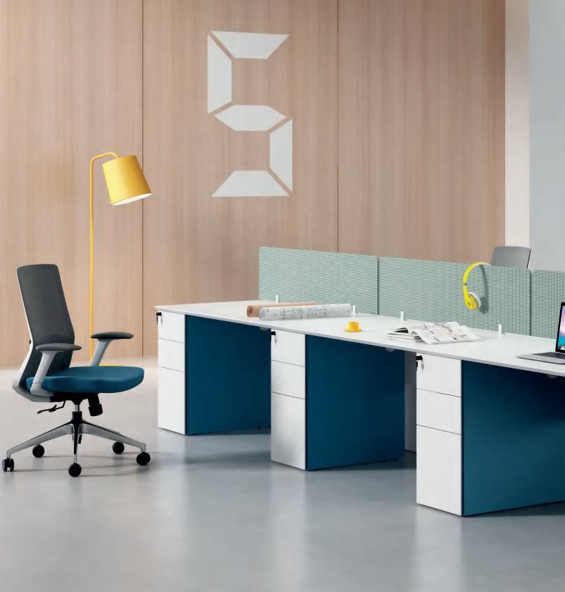 Magic Straight Desk with Fixed Pedestal (60-70D) Consumer KANO   