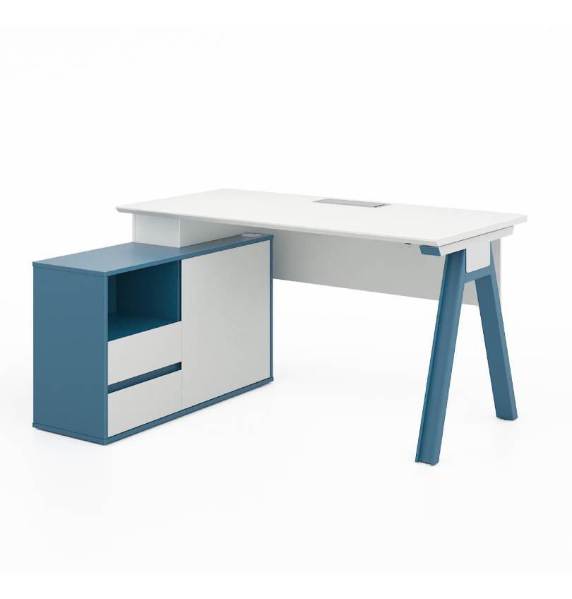 Magic Desk with Small Credenza Return Consumer KANO   