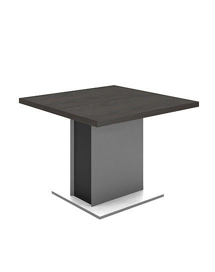 Feigelali Small Meeting Table in Veneer Consumer KANO W1000 x 1000 x H760mm CY20 Alpine Walnut 8-10 Weeks