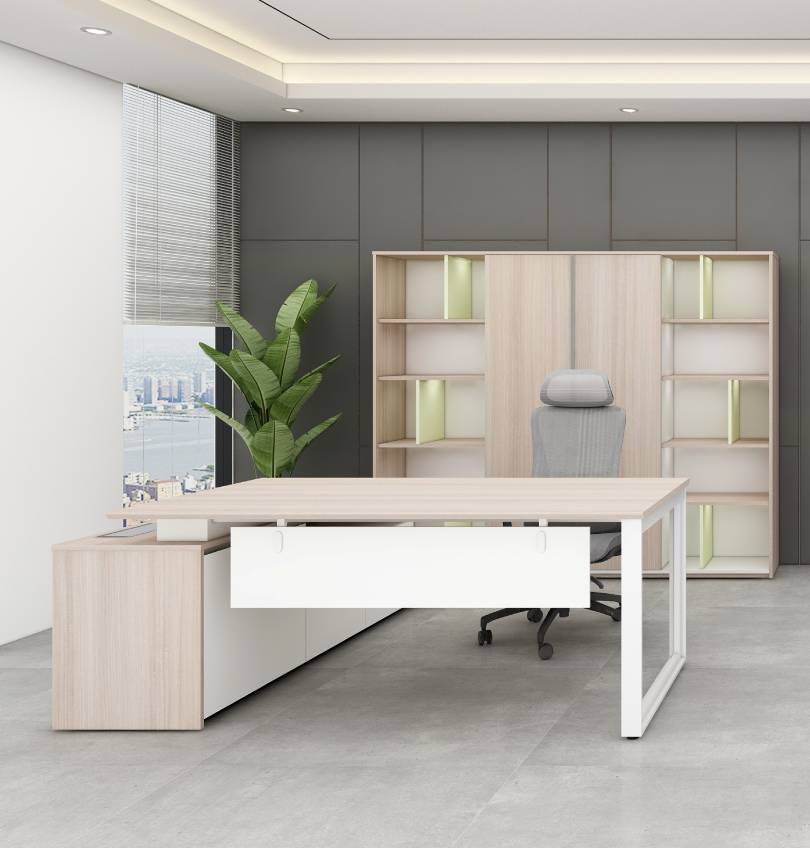 Noqi "O" Executive Desk with Credenza Consumer KANO   