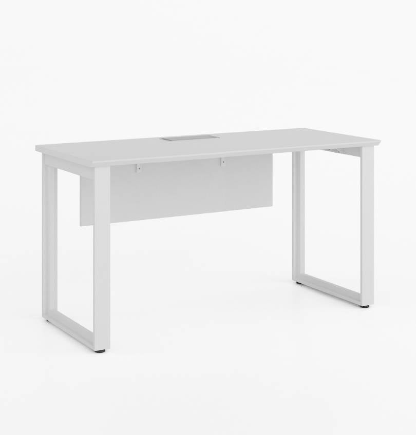 Noqi "O" Straight Desk Consumer KANO CF05 White W1400 x D600 x H750mm 8-10 Weeks