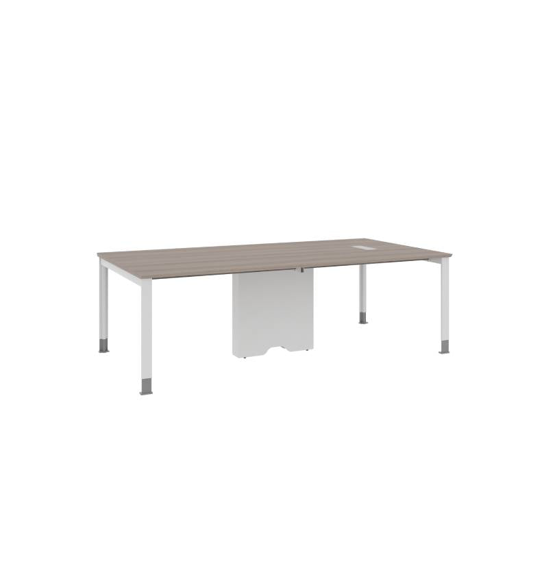 Noqi "U" Meeting Table (5 Sizes) Consumer KANO CF09 Log Walnut W2400 x D1200 x H750mm 2-5 Working Days