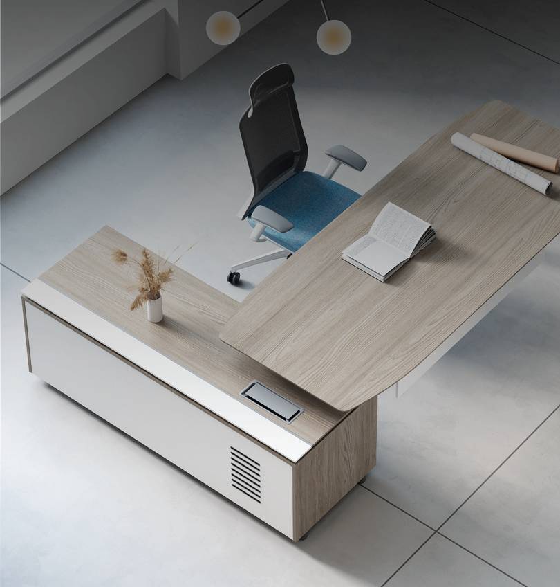 Nora Executive Desk with Credenza Return Consumer KANO   