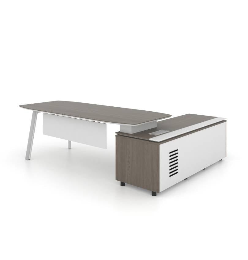 Nora Executive Desk with Credenza Return Consumer KANO   