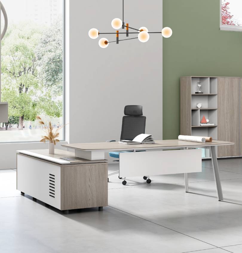 Nora Executive Desk with Credenza Return Consumer KANO   