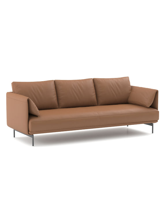 Desun 3-Seater Sofa Consumer KANO Vegan Leather Tan 8-10 Weeks