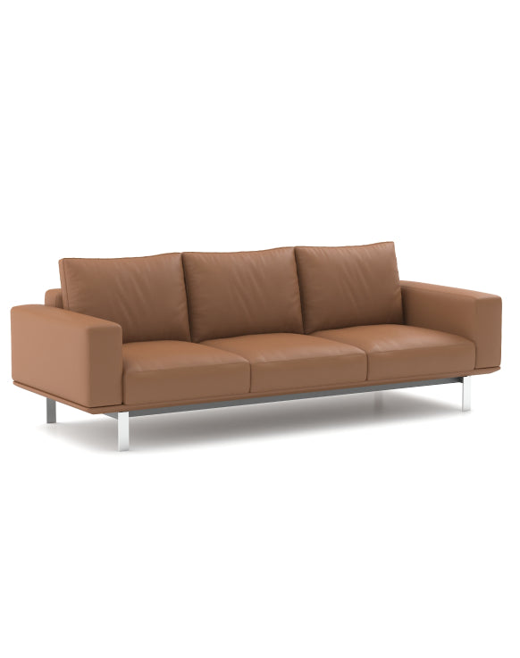 Deshawn 3-Seater Sofa Consumer KANO Tan Vegan Leather 8-10 Weeks