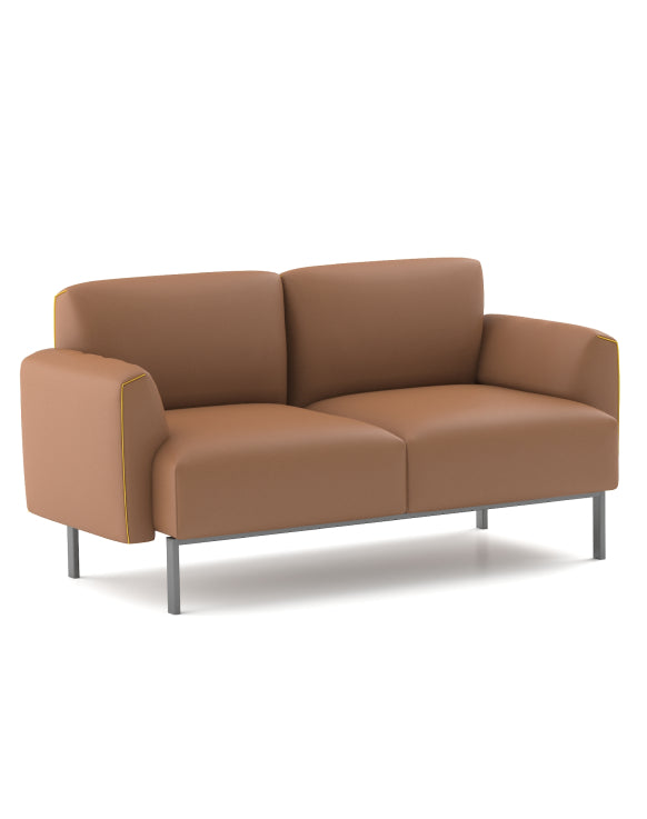 Skin 2-Seater Sofa Consumer KANO PU Vegan Leather Tan 8-10 Weeks