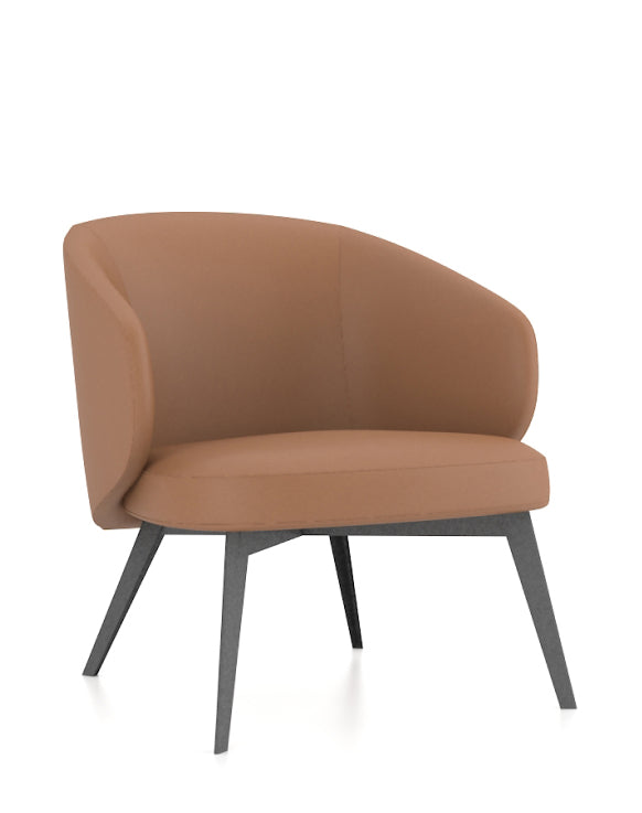 Moon Armchair in Leather BAFCO